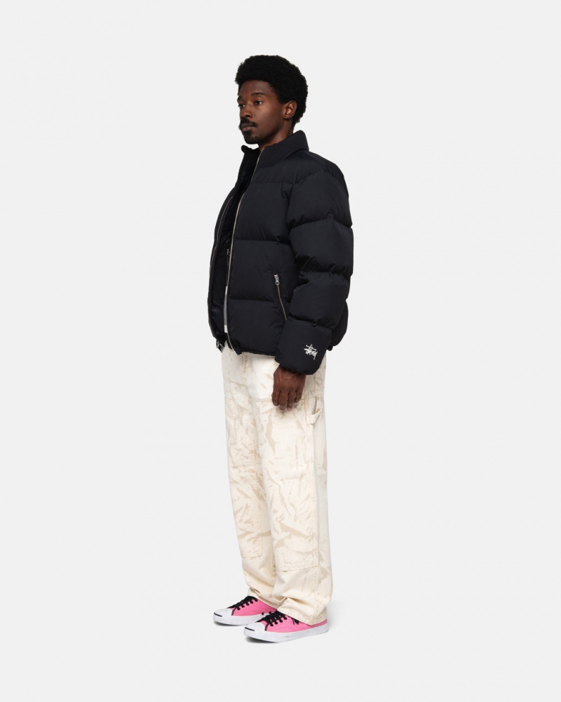 Stussy Down Puffer Nejlon - Unisex Jackets Fekete | ZHUNQ94193