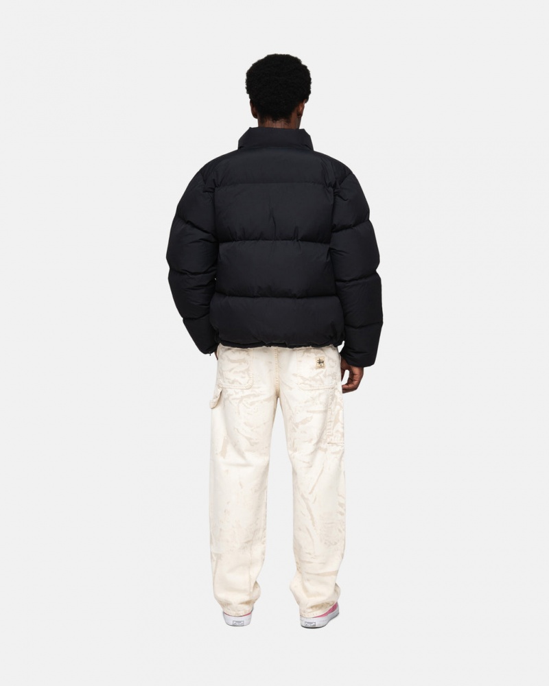 Stussy Down Puffer Nejlon - Unisex Jackets Fekete | ZHUNQ94193