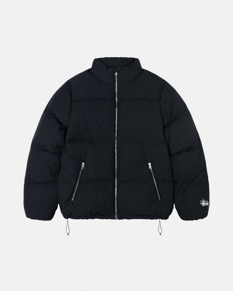 Stussy Down Puffer Nejlon - Unisex Jackets Fekete | ZHUNQ94193