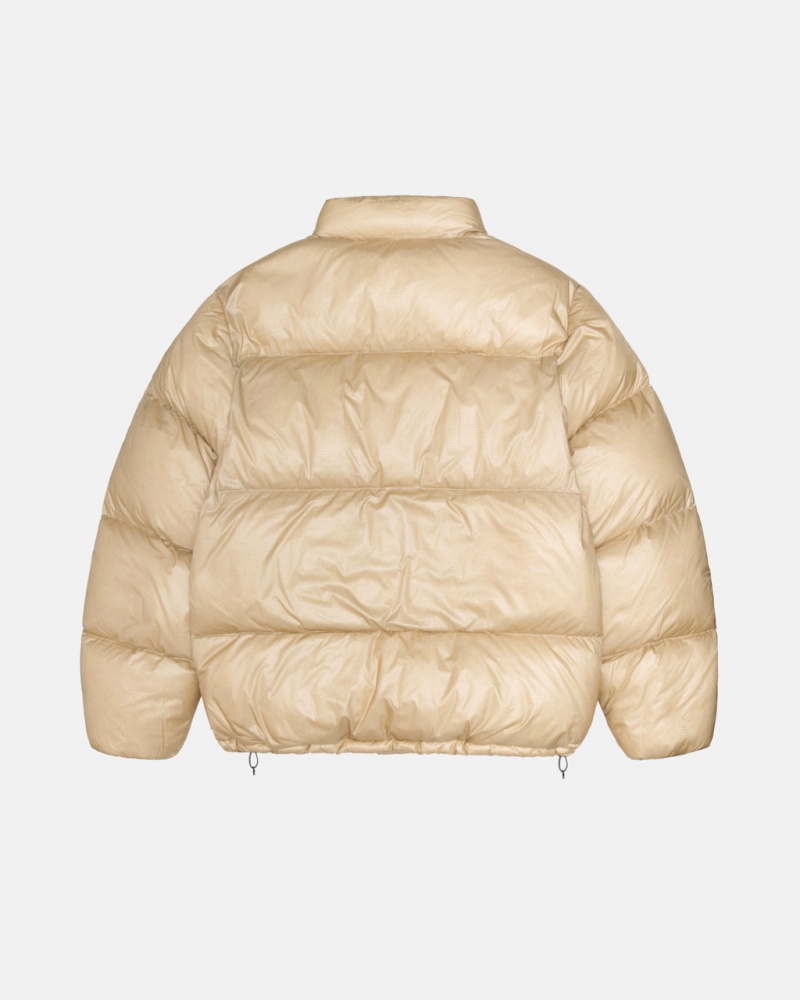 Stussy Down Puffer Parachute Ripstop - Unisex Jackets Arany | HUJKU85501