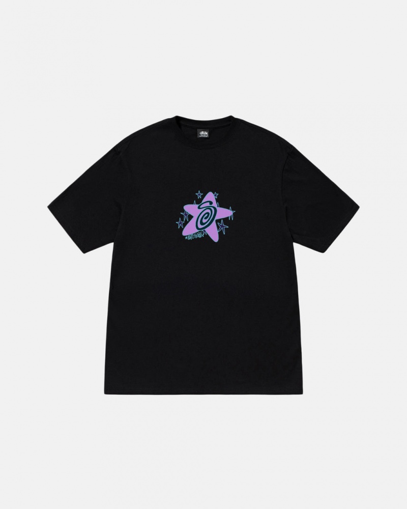 Stussy Galaxy Tee - Unisex Shortsleeve Fekete | HUJKU95281