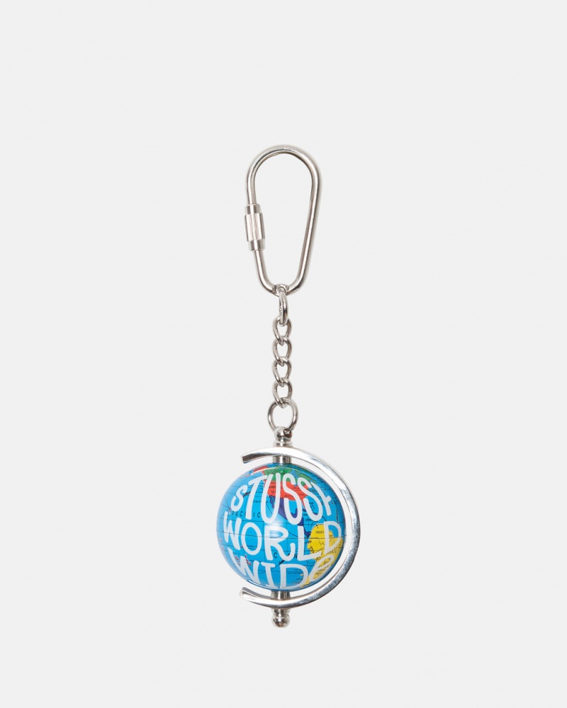 Stussy Globe Keychain - Key Chain Színes | BHUSO98143