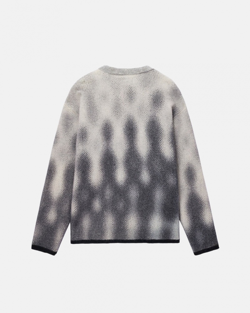 Stussy Gradient Dot Brushed Pulóver - Unisex Sweaters Szürke | HUZPD60820