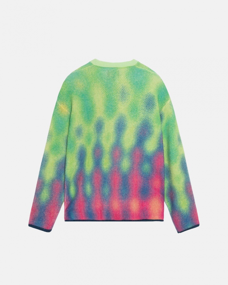 Stussy Gradient Dot Brushed Pulóver - Unisex Sweaters Színes | QHUWA97065