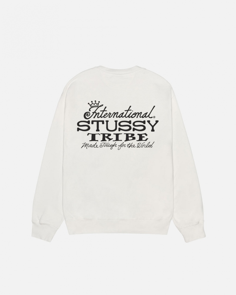 Stussy IST Crew Pigment Dyed - Unisex Hoodies Bézs | HUCVG12723