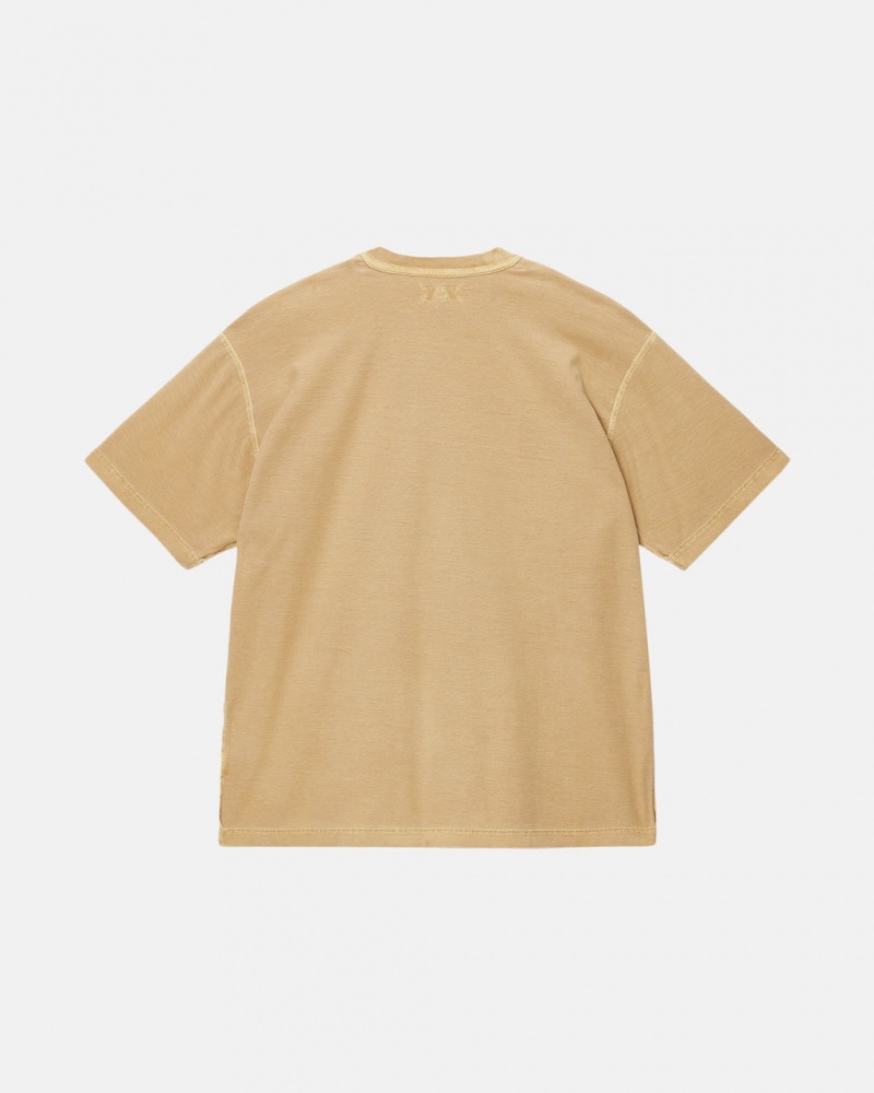 Stussy Lazy Tee - Unisex Longsleeve T-Shirts Arany | HUCVG34869