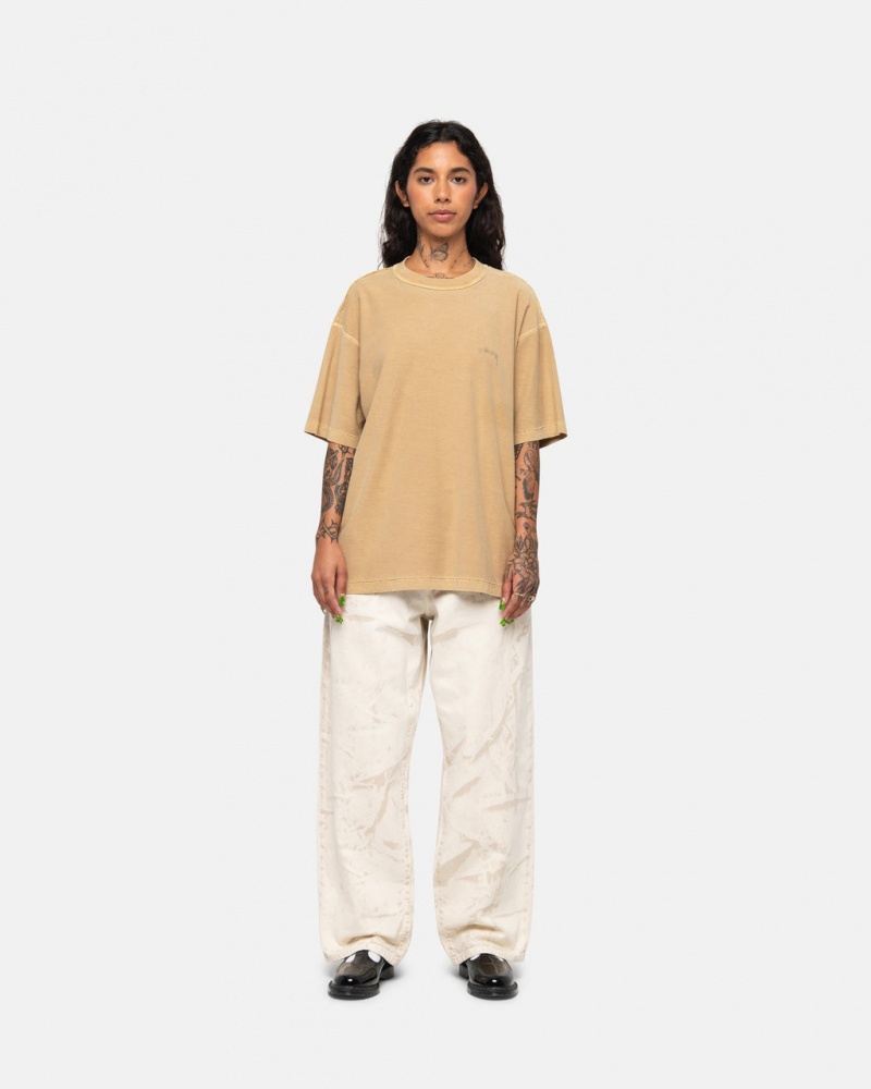 Stussy Lazy Tee - Unisex Longsleeve T-Shirts Arany | HUCVG34869