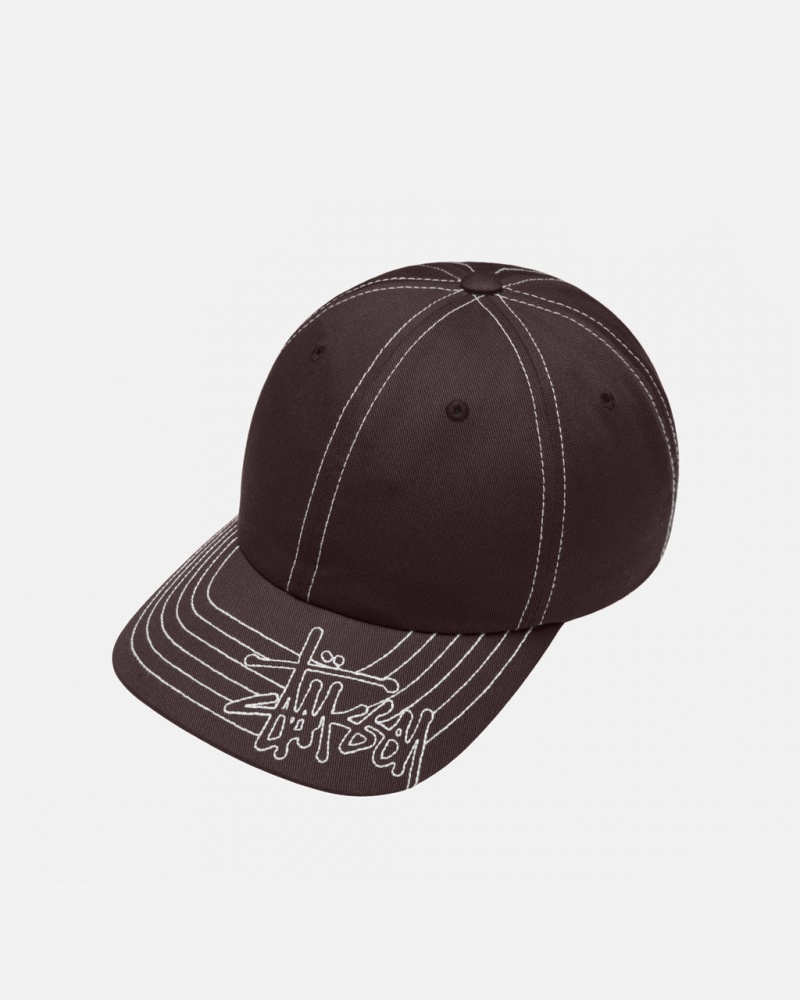 Stussy Low Pro Basic Stitch Strapback - Unisex Barna | THUWZ23845