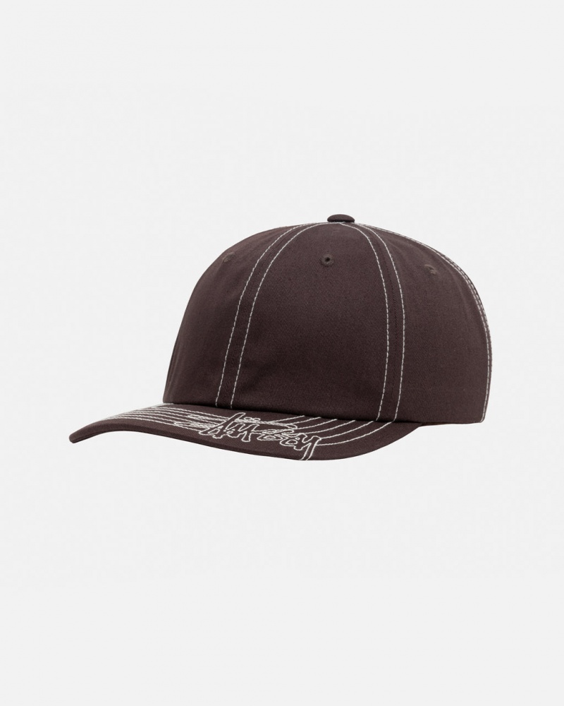 Stussy Low Pro Basic Stitch Strapback - Unisex Barna | THUWZ23845