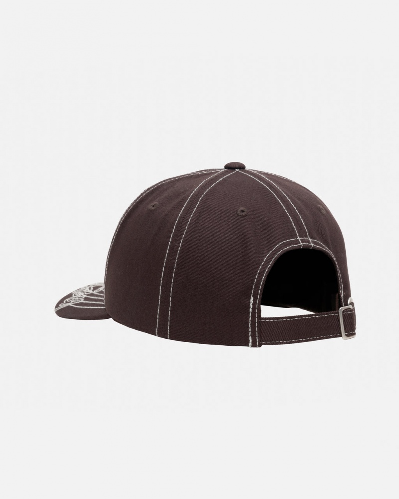 Stussy Low Pro Basic Stitch Strapback - Unisex Barna | THUWZ23845