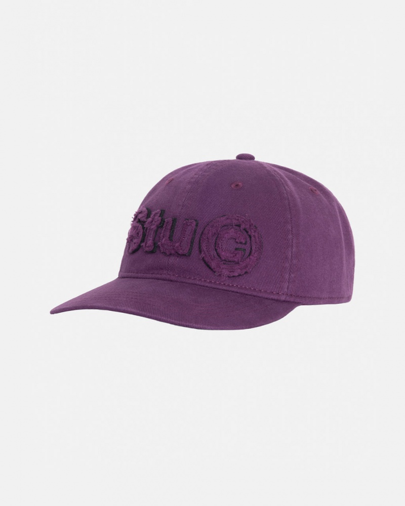 Stussy Low Pro Copyright Applique Strapback - Unisex Lila | THUWZ47875