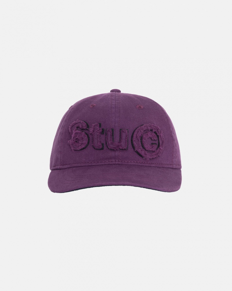 Stussy Low Pro Copyright Applique Strapback - Unisex Lila | THUWZ47875