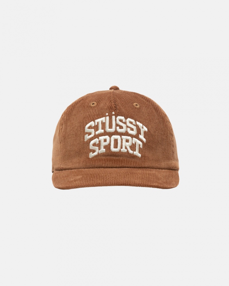 Stussy Mid-Depth Sport Arch Strapback - Unisex Barna | FHUHY21640