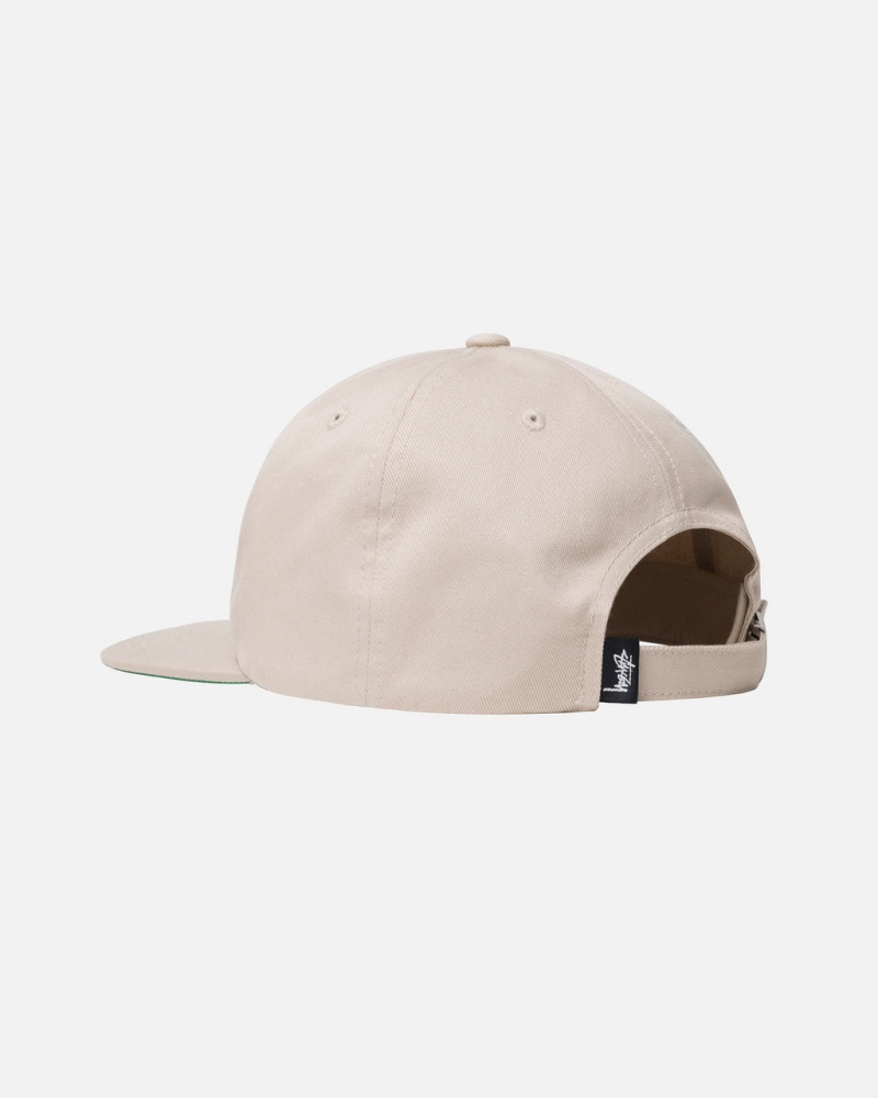 Stussy Mid-Depth Stu Arch Strapback - Unisex Khaki | PHUQX27283