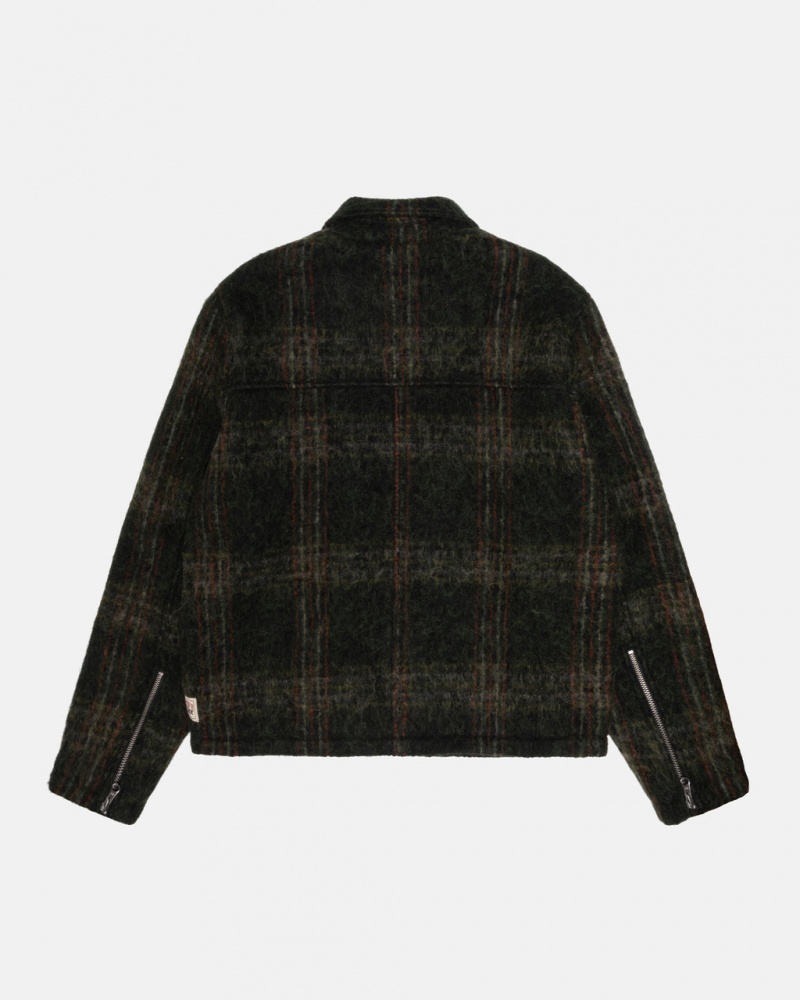 Stussy Mohair Club Jacket - Unisex Jackets Olivazöld | HUEAH39472