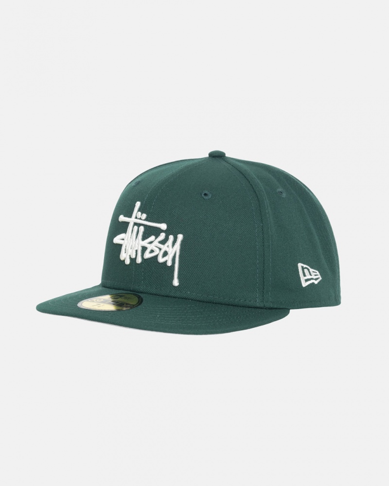 Stussy New Era 59Fifty Authentic - Unisex Zöld | PHUER68531