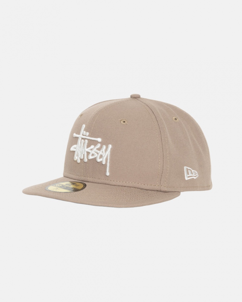 Stussy New Era 59Fifty Authentic - Unisex Khaki | HUQAV32528