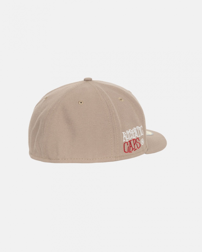 Stussy New Era 59Fifty Authentic - Unisex Khaki | HUQAV32528