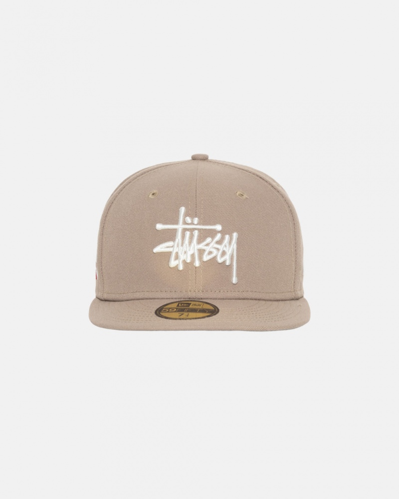 Stussy New Era 59Fifty Authentic - Unisex Khaki | HUQAV32528