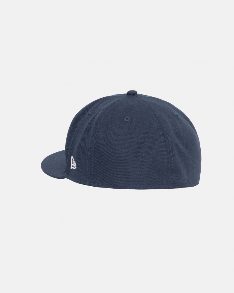 Stussy New Era 59Fifty Authentic - Unisex Sötétkék | FHUHY13923