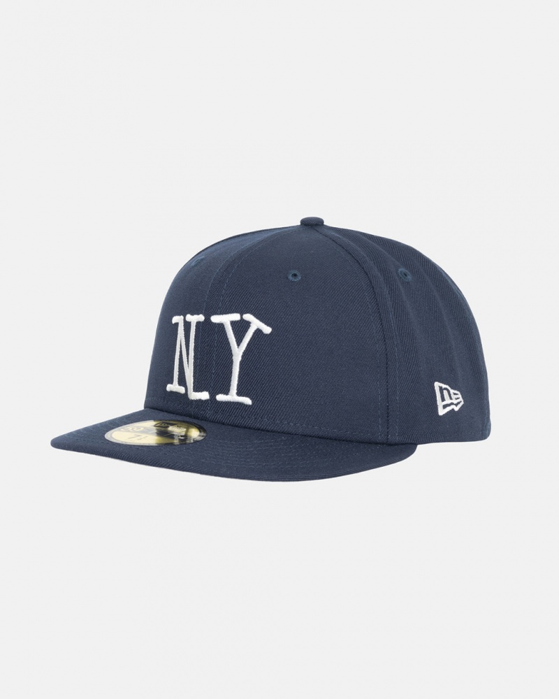 Stussy New Era 59Fifty Ny - Unisex Sötétkék | LHUTR75018