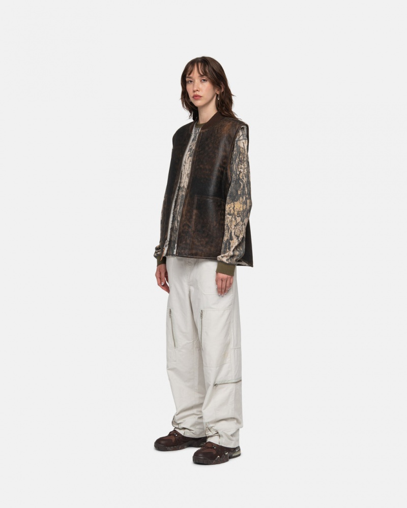 Stussy Nyco Flight Pant - Unisex Jeans Pants Krém | HUJBT14700