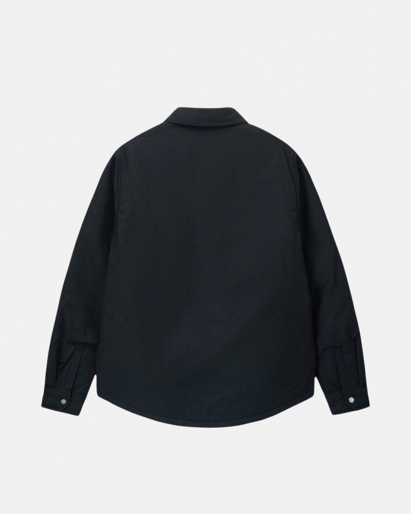 Stussy Párnázott Tech Over Shirt - Unisex Tops Shirts Fekete | BHUSO58330