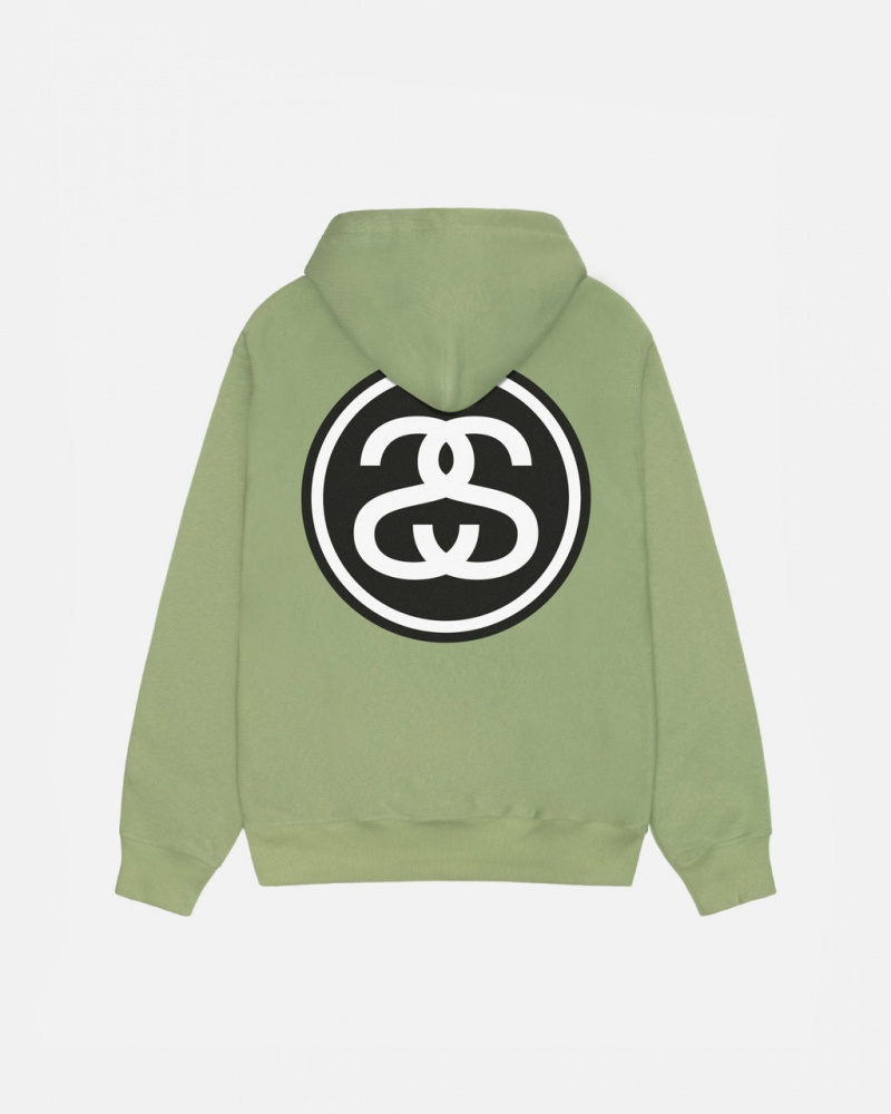 Stussy SS-Link Hoodie - Unisex Hoodies Zöld | MHUHR19784