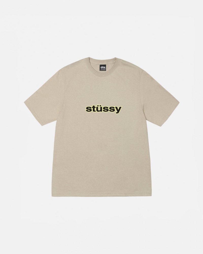 Stussy SS-Link Tee - Unisex Shortsleeve Khaki | GHUEC71217