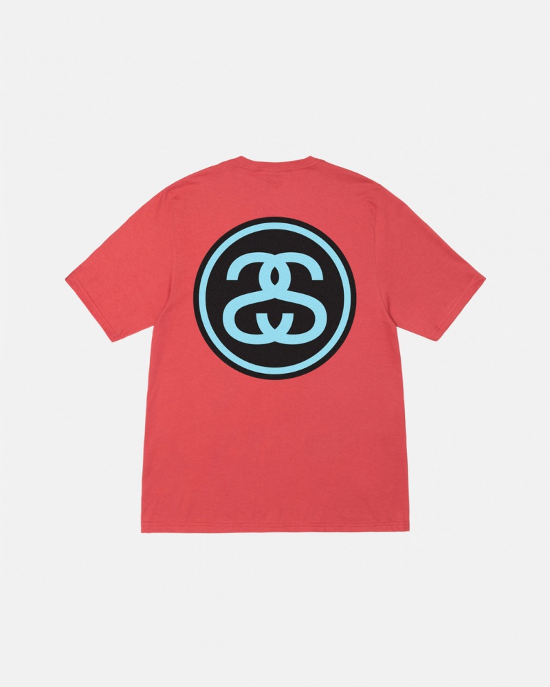 Stussy SS-Link Tee - Unisex Shortsleeve Piros | QHUUV83518