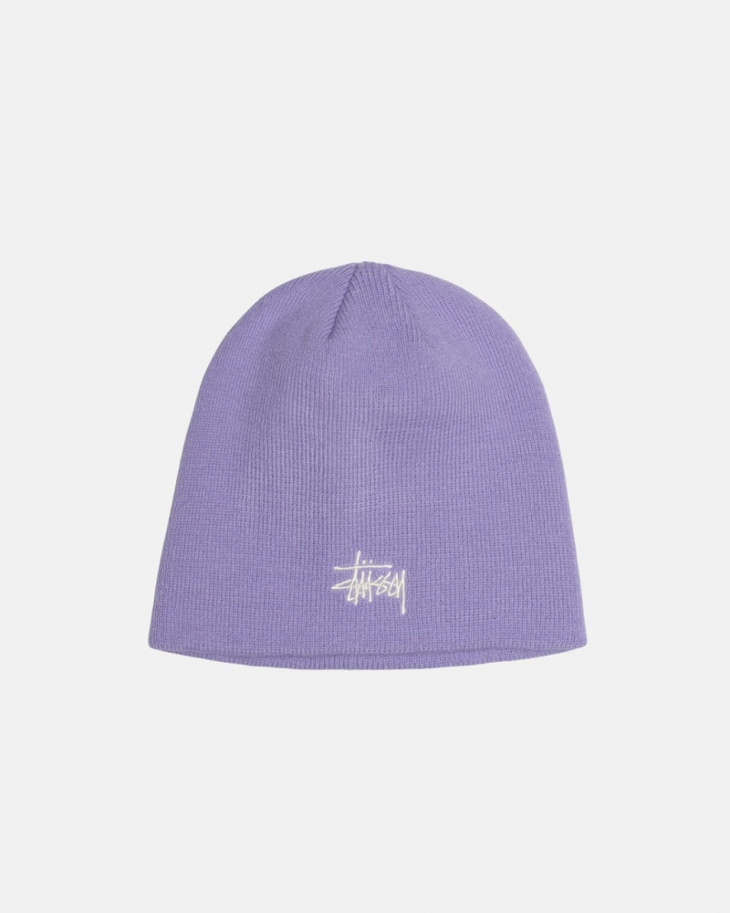 Stussy Skullcap Basic - Unisex Lila | DHUVO49132