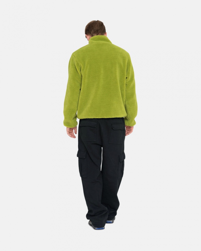 Stussy Sport Cargo Fleece Pant - Men&s Pants Fekete | HUZDE30021