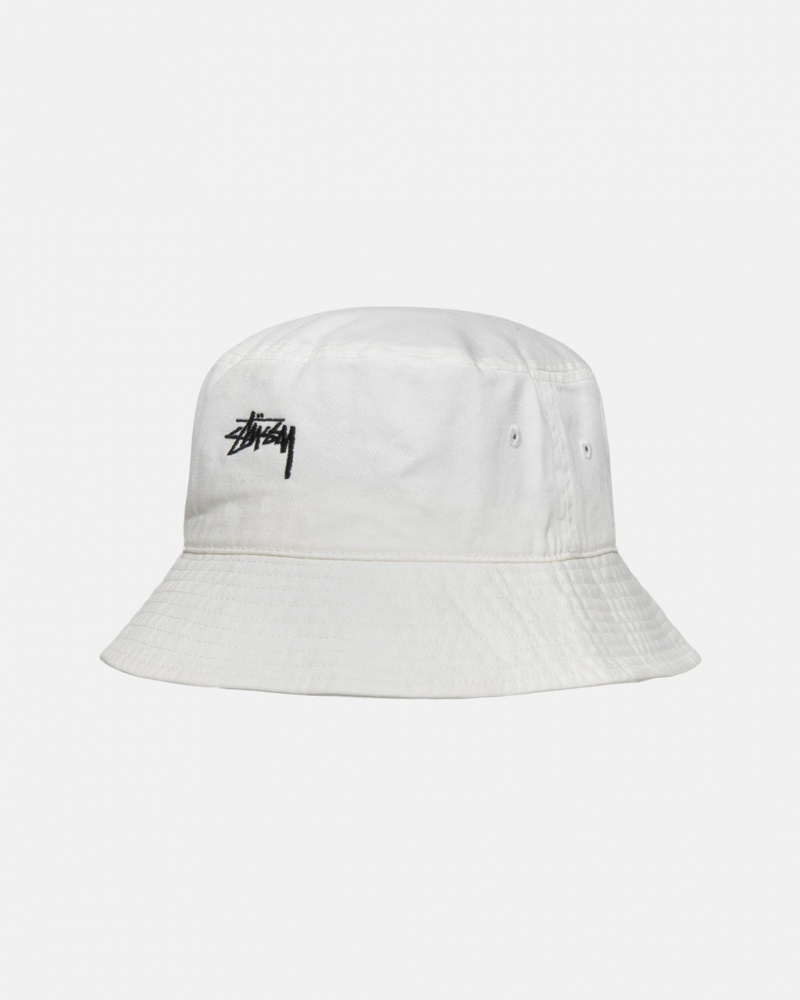 Stussy Stock Bucket Hat - Mens Bézs | XHUBH92549