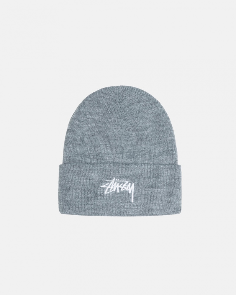 Stussy Stock Cuff Beanie - Unisex Szürke | HUXMI98338