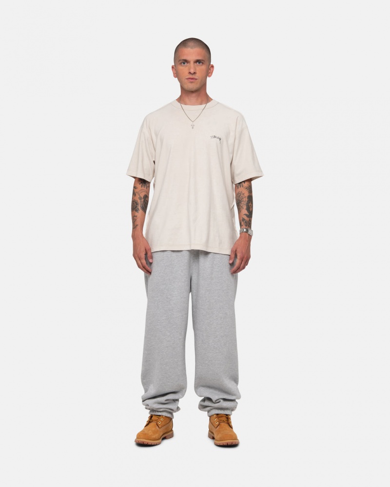 Stussy Stock Logo Sweatpant - Unisex Pants Szürke | HUQAV83153