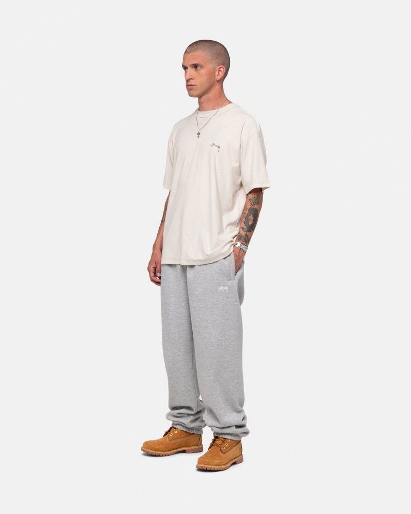 Stussy Stock Logo Sweatpant - Unisex Pants Szürke | HUQAV83153