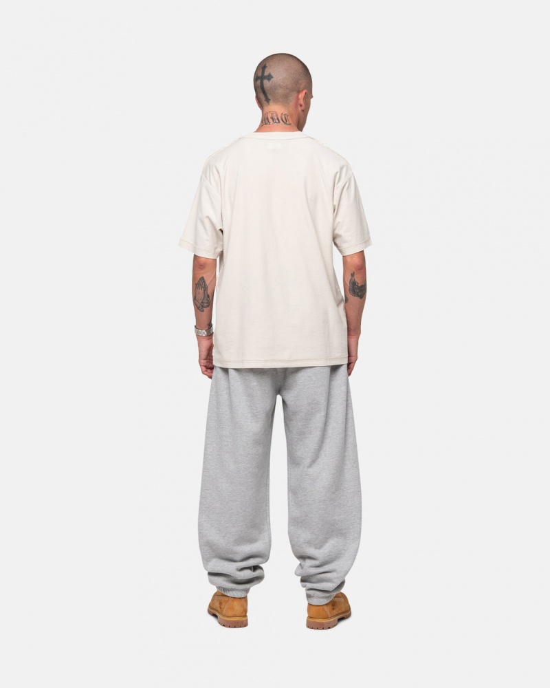 Stussy Stock Logo Sweatpant - Unisex Pants Szürke | HUQAV83153