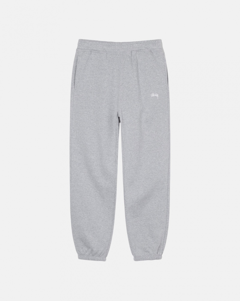 Stussy Stock Logo Sweatpant - Unisex Pants Szürke | HUQAV83153