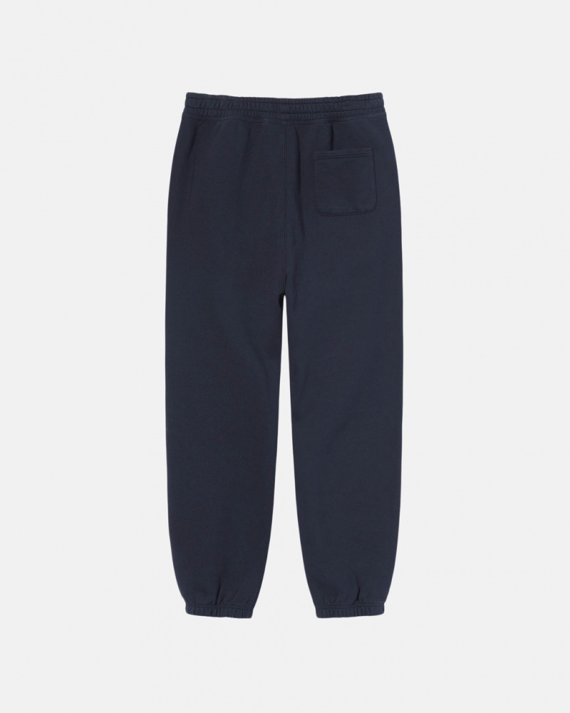 Stussy Stock Logo Sweatpant - Unisex Pants Sötétkék | HUEAH44756