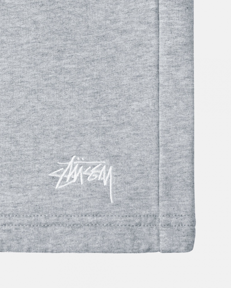 Stussy Stock Logo Sweatshort - Unisex Shorts Trunks Szürke | GHUEC20069