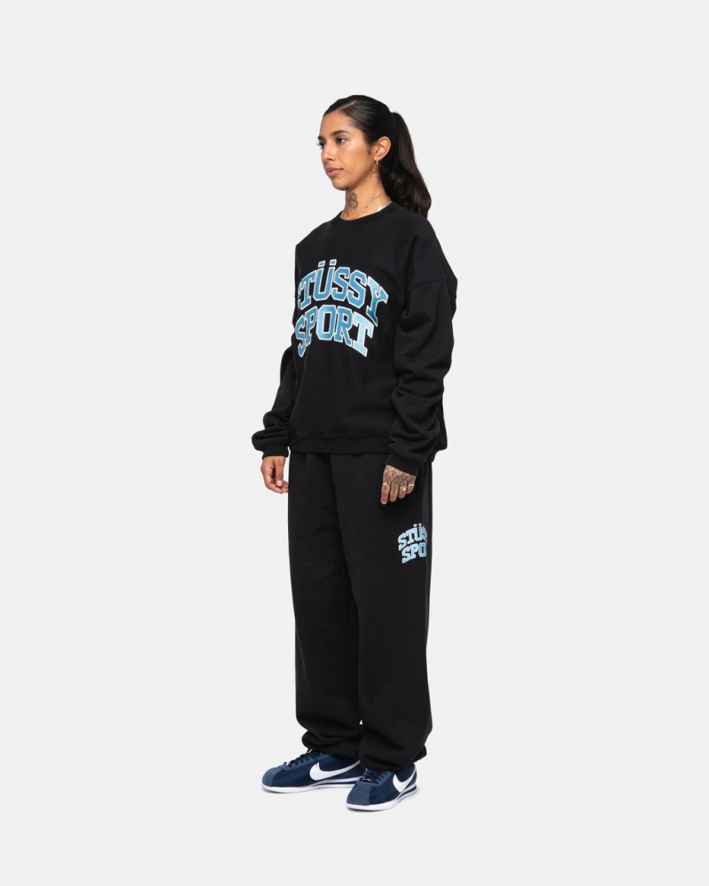 Stussy Stüssy Sport Sweatpant - Unisex Jeans Pants Fekete | HUNEJ10988