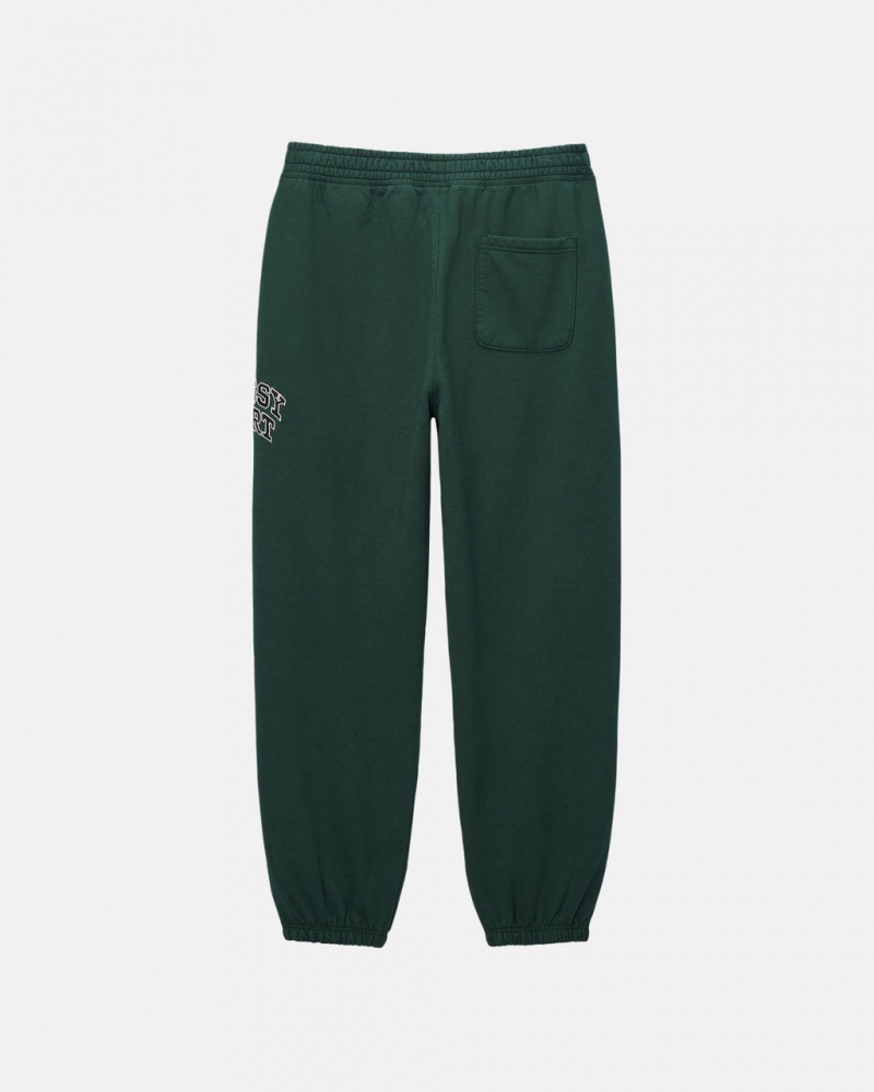 Stussy Stüssy Sport Sweatpant - Unisex Jeans Pants Mélyzöld | BHUSO98673