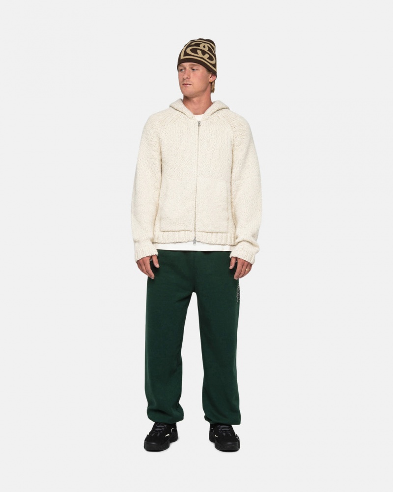 Stussy Stüssy Sport Sweatpant - Unisex Jeans Pants Mélyzöld | BHUSO98673