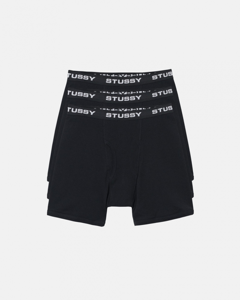 Stussy Stussy Boxer Briefs - Unisex Shorts Trunks Fekete | ZHUNQ58947