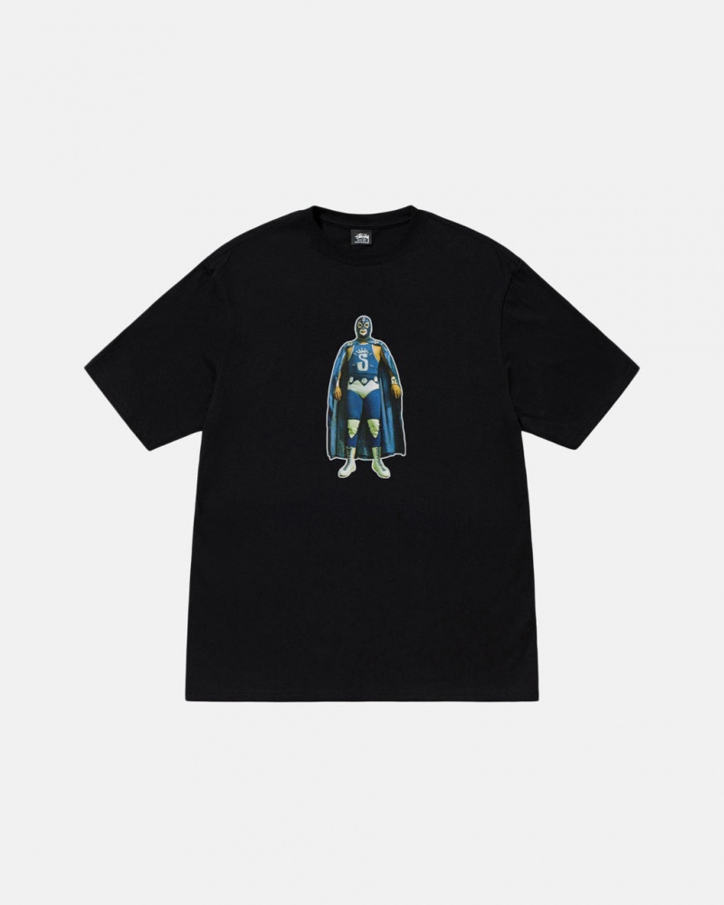 Stussy Stussy Lucha Tee - Unisex Shortsleeve Fekete | XHUGW18622