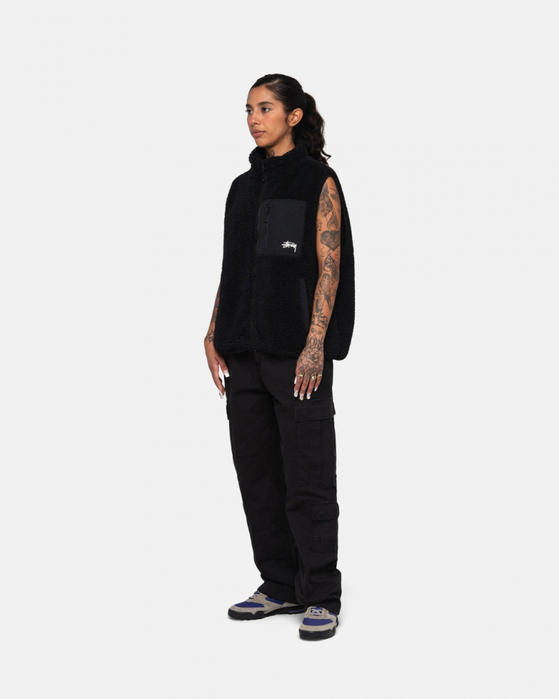 Stussy Surplus Cargo Ripstop - Unisex Jeans Pants Fekete | HUQAV63423