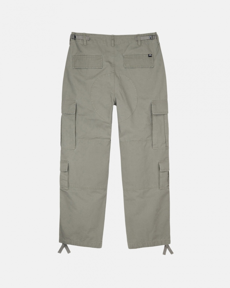 Stussy Surplus Cargo Ripstop - Unisex Jeans Pants Olivazöld | THUWZ27603