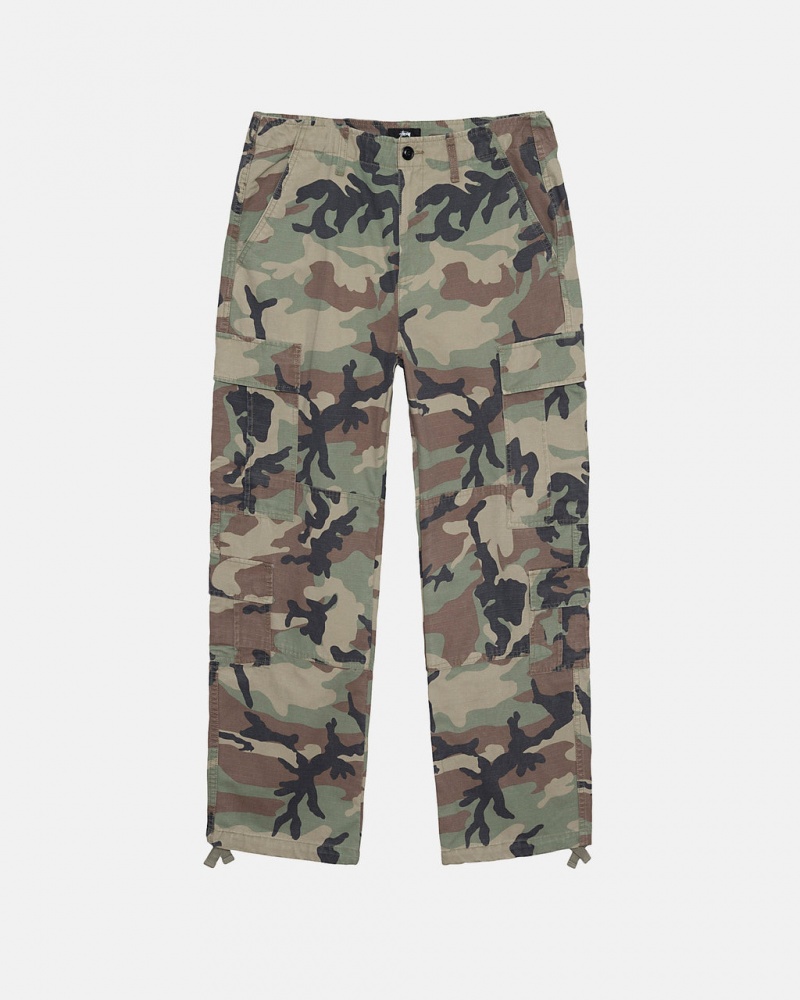 Stussy Surplus Cargo Ripstop - Unisex Jeans Pants Camo | HUIIZ77836