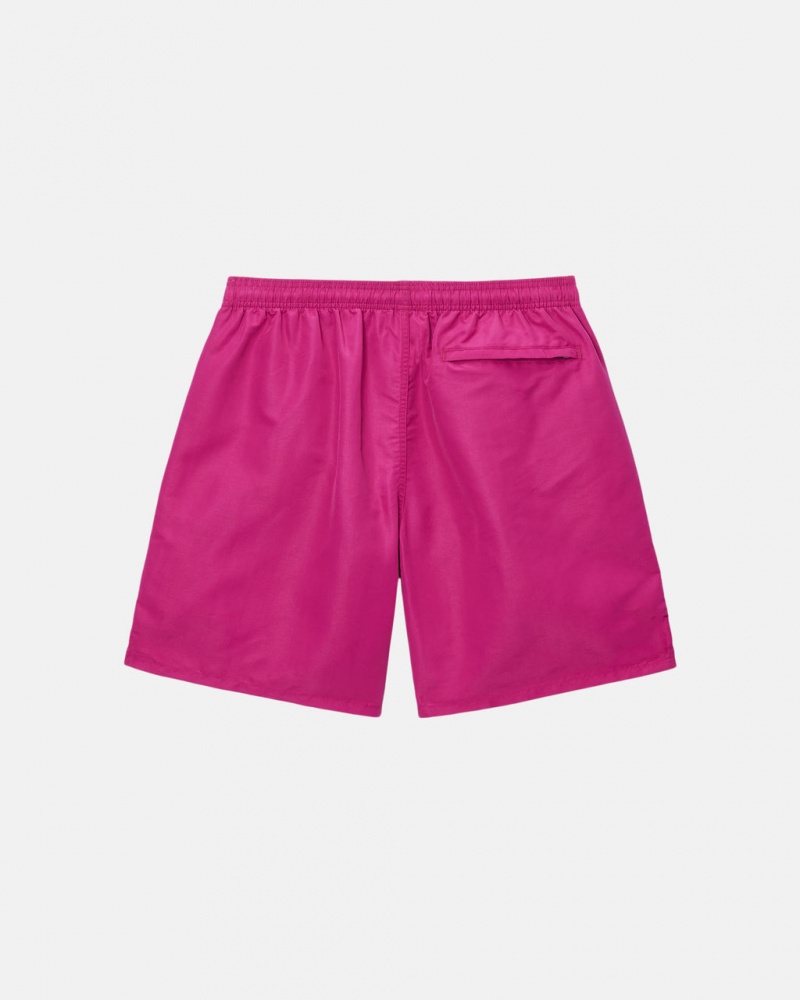 Stussy Vizi Rövid Big Basic - Unisex Shorts Trunks Rózsaszín | ZHUNQ21378