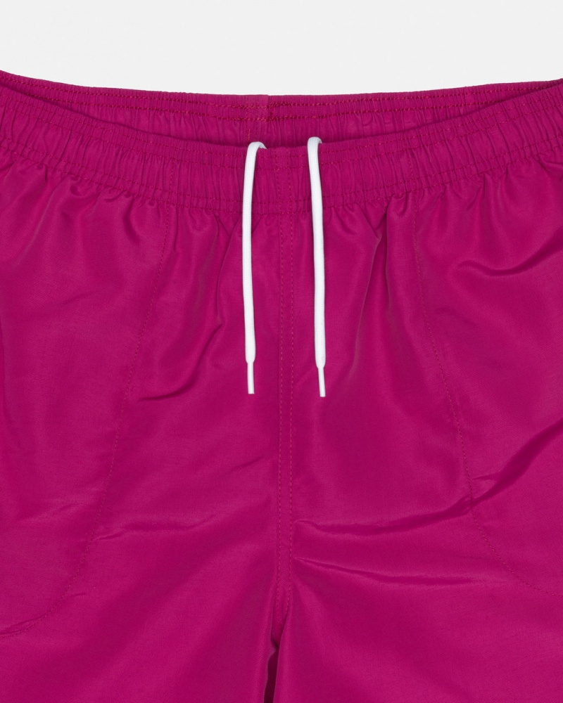 Stussy Vizi Rövid Big Basic - Unisex Shorts Trunks Rózsaszín | ZHUNQ21378